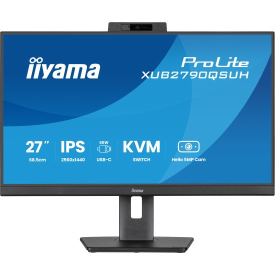 iiyama ProLite XUB2790QSUH-B2 écran PC 68,6 cm (27") 2560 x 1440 pixels Wide Quad HD LED Noir