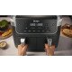 Ninja DualZone Double 7,6 L Autonome Friteuse d'air chaud Noir