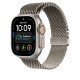 Apple Bracelet Milanais en titane naturel 49 mm - Medium
