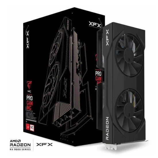 XFX RX-96TSW16BQ carte graphique AMD Radeon RX 9060 XT 16 Go GDDR6 XFX RX-96TSW16BQ carte graphique AMD Radeon RX 9060 XT 16 Go GDDR6
