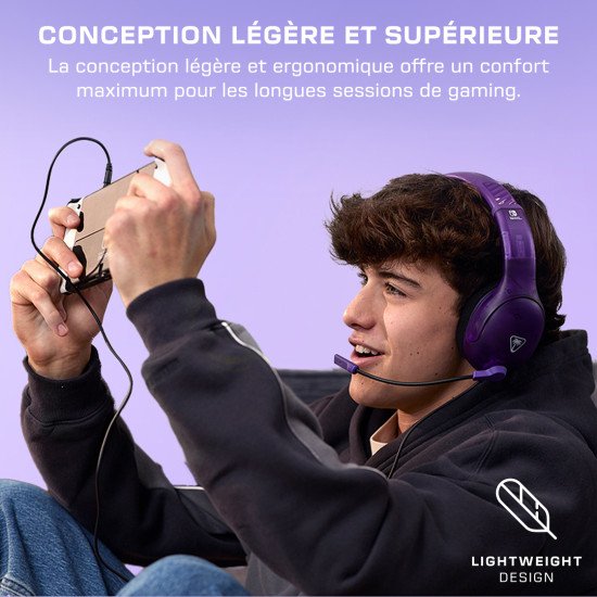 Turtle Beach Airlite Fit Casque Avec fil Arceau Jouer Noir, Violet Turtle Beach Airlite Fit Casque Avec fil Arceau Jouer Noir, Violet