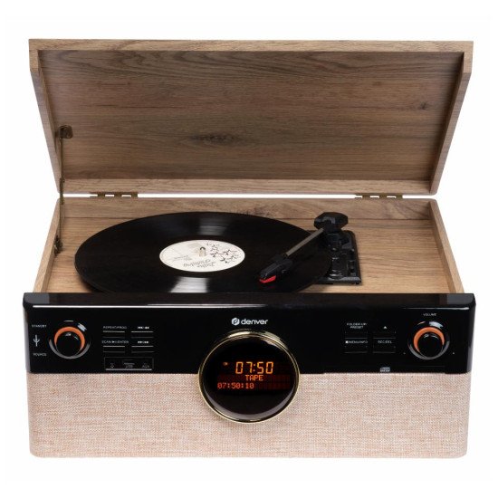 Denver MRD-180 Noir, Bois Automatique