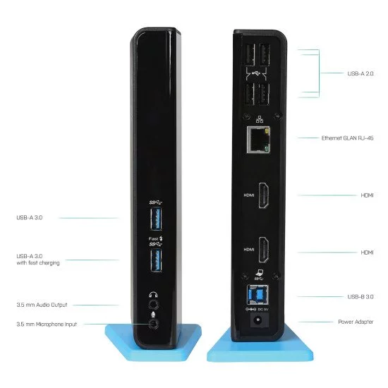 i-tec USB 3.0/USB-C Dual HDMI Docking Station i-tec USB 3.0/USB-C Dual HDMI Docking Station