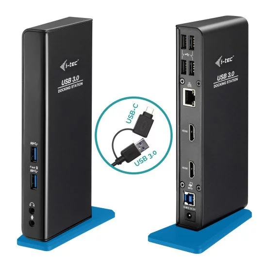 i-tec USB 3.0/USB-C Dual HDMI Docking Station i-tec USB 3.0/USB-C Dual HDMI Docking Station