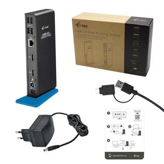 i-tec USB 3.0/USB-C Dual HDMI Docking Station i-tec USB 3.0/USB-C Dual HDMI Docking Station