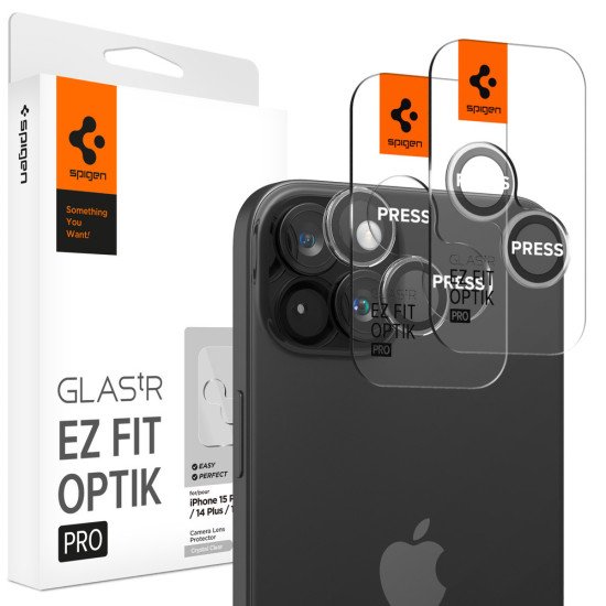 Spigen GLAS.tR EZ Fit Optik Pro Protecteur d'objectif caméra Apple 2 pièce(s)