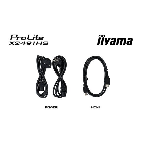 iiyama ProLite X2491HS-B1 écran PC 60,5 cm (23.8") 1920 x 1080 pixels Full HD LCD Noir