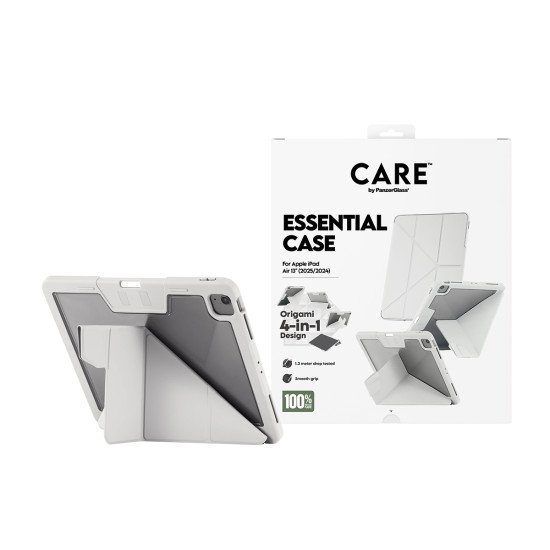PanzerGlass CARE™ by Essential Case Light Grey iPad Air 13" (2024-2026) coque de protection pour téléphones portables Housse