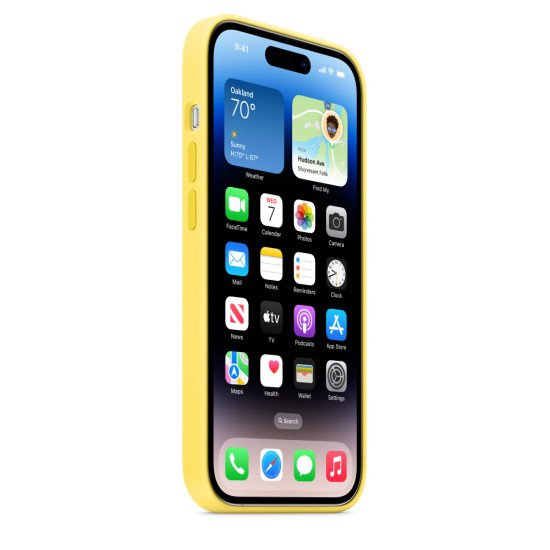 Apple MQUG3ZM/A coque de protection pour téléphones portables 15,5 cm (6.1") Housse Jaune