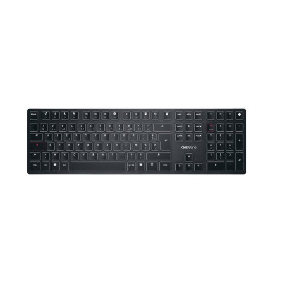 CHERRY KW X ULP clavier USB + RF Wireless + Bluetooth AZERTY Français Noir