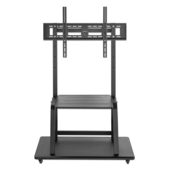 Manhattan Support sur roulettes pour TV/moniteurs, écrans 37" à 100", Compatibilité VESA : de 200x200 à 800x600 mm (vérifiez les dimensions des quatre trous de fixation à l'arrière), charge max. 150 kg, hauteur réglable sur 4 niveaux