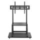 Manhattan Support sur roulettes pour TV/moniteurs, écrans 37" à 100", Compatibilité VESA : de 200x200 à 800x600 mm (vérifiez les dimensions des quatre trous de fixation à l'arrière), charge max. 150 kg, hauteur réglable sur 4 niveaux