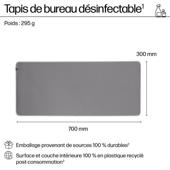 HP Tapis de bureau désinfectable 205 HP Tapis de bureau désinfectable 205