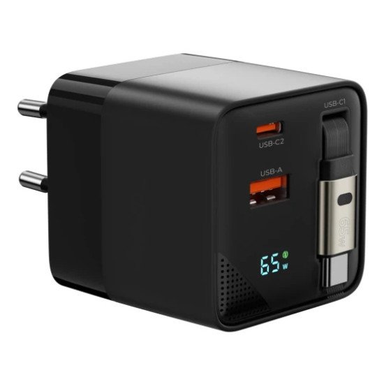 Mobile Origin MO-65WDCH-PW2 chargeur d'appareils mobiles Universel Noir Secteur Charge rapide Intérieure