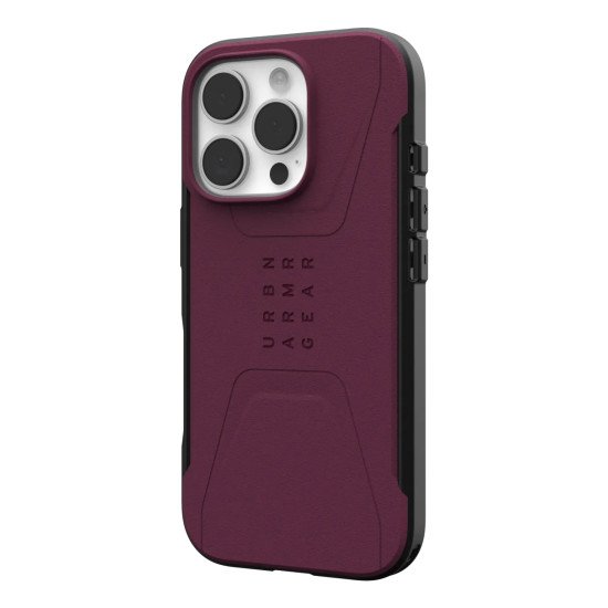 Urban Armor Gear Civilian coque de protection pour téléphones portables 16 cm (6.3") Housse Bordeaux