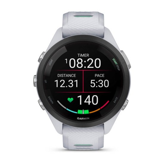 Garmin Forerunner 265S 2,79 cm (1.1") AMOLED 42 mm Noir, Blanc GPS (satellite)