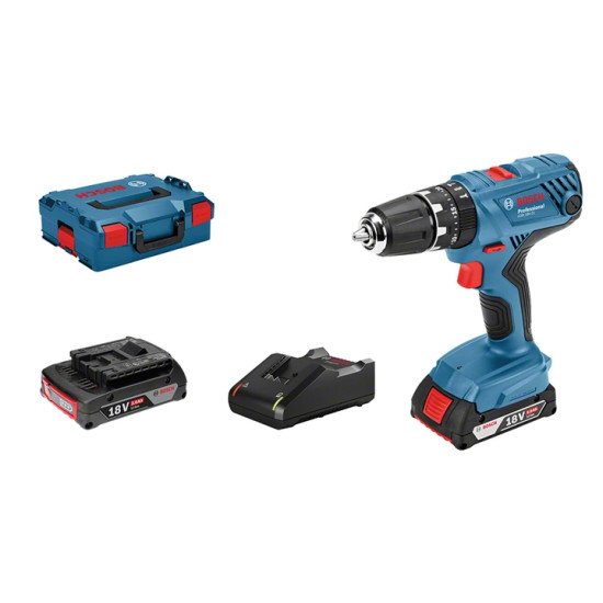 Bosch GSB 18V-21 PROFESSIONAL 1800 tr/min Sans clé 1,2 kg Noir, Bleu, Rouge