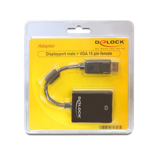 DeLOCK 61848 adaptateur et connecteur de câbles 20-p DisplayPort M VGA (D-Sub)
