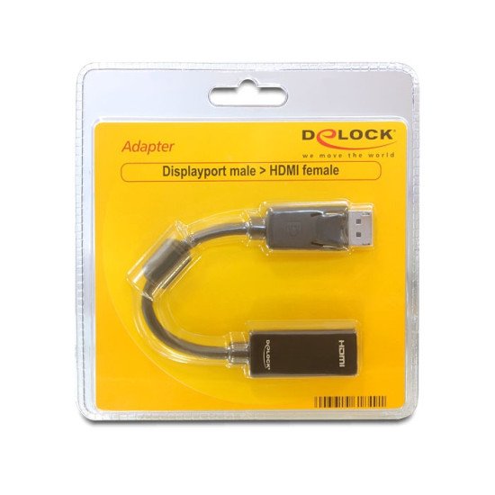 DeLOCK 61849 adaptateur et connecteur de câbles DisplayPort M 19-p HDMI F