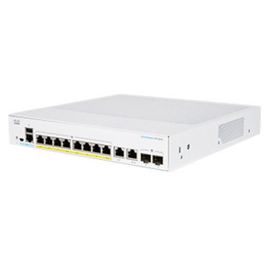 Cisco CBS350-8FP-E-2G-EU commutateur réseau Géré L2/L3 Gigabit Ethernet (10/100/1000) Argent