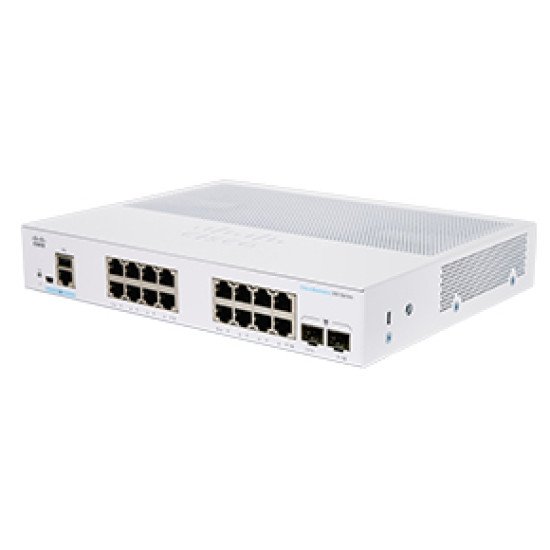 Cisco CBS350-16T-E-2G-EU commutateur réseau Géré L2/L3 Gigabit Ethernet (10/100/1000) Argent