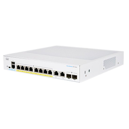 Cisco CBS350-8P-2G-EU commutateur réseau Géré L2/L3 Gigabit Ethernet (10/100/1000) Argent Cisco CBS350-8P-2G-EU commutateur réseau Géré L2/L3 Gigabit Ethernet (10/100/1000) Argent