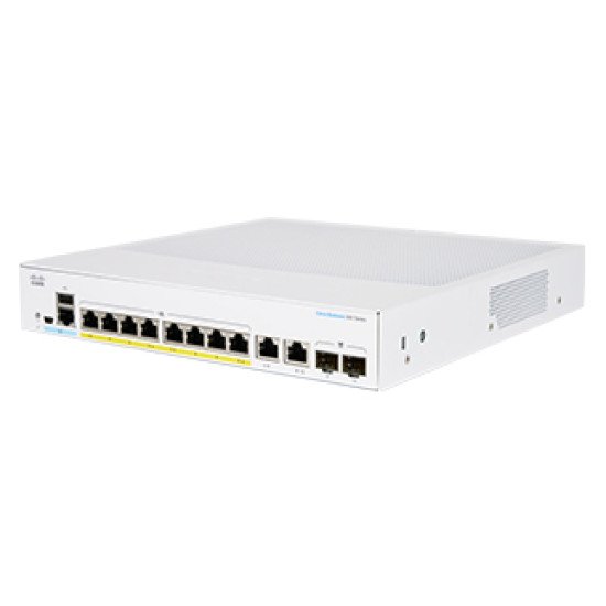 Cisco CBS350-8P-E-2G-EU commutateur réseau Géré L2/L3 Gigabit Ethernet (10/100/1000) Argent