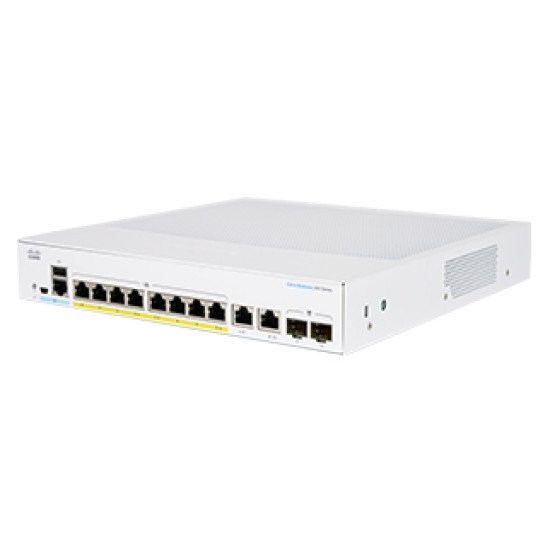 Cisco CBS350-8P-E-2G Géré L2/L3 Gigabit Ethernet (10/100/1000) Argent