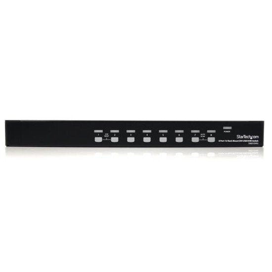 StarTech.com Commutateur KVM USB DVI 8 ports à montage en rack 1U