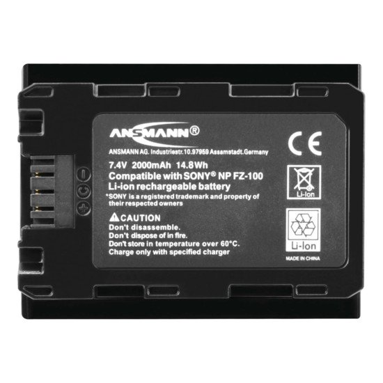 Ansmann 1400-0079 batterie de caméra/caméscope Lithium Polymère (LiPo) 2000 mAh