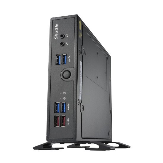 Shuttle XPC slim Barebone DS50U7, i7-1355U, 2x LAN (1x 2.5Gbit ,1x 1Gbit), 1xCOM,1xHDMI,1xDP, 1x VGA, fanless, fonctionnement permanent 24/7