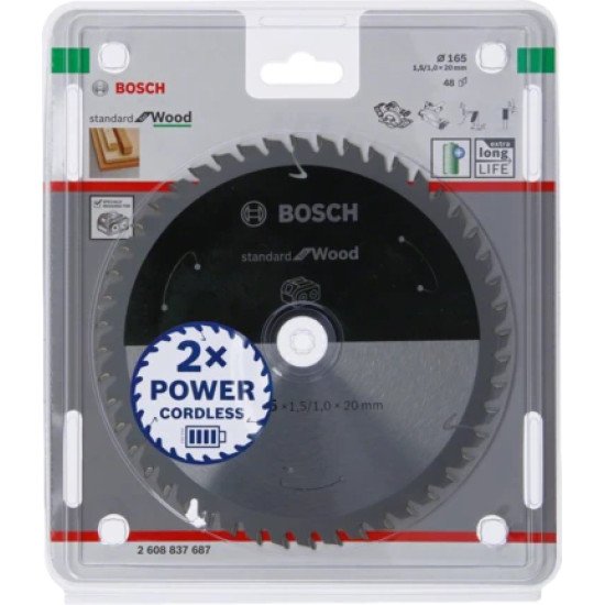 Bosch STANDARD FOR WOOD lame de scie circulaire 16,5 cm 1 pièce(s)