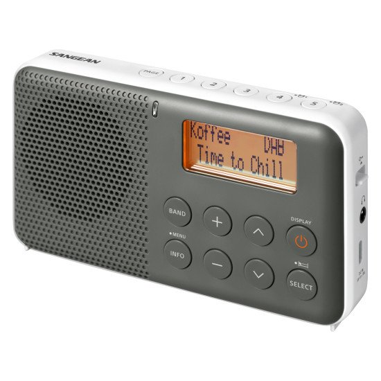 Sangean DPR-64 Radio portable Gris, Blanc Sangean DPR-64 Radio portable Gris, Blanc