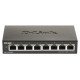 D-Link DGS-1100-08V2 commutateur réseau Géré Gigabit Ethernet (10/100/1000) Noir