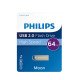 Philips Moon Edition 2.0 lecteur USB flash 64 Go USB Type-A Argent