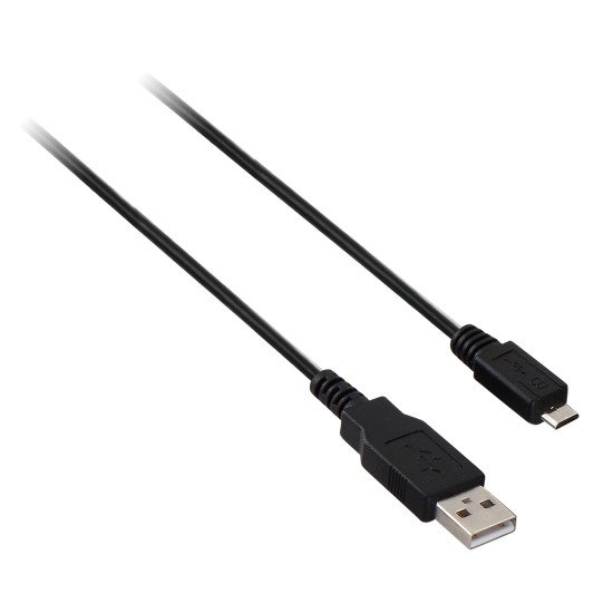 V7 Câble USB 2.0 A mâle vers Micro USB mâle, noir 1m 3.3ft