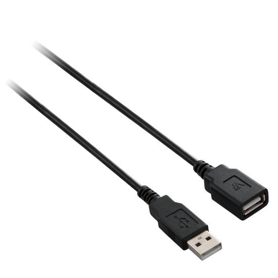 V7 Câble USB 2.0 A mâle vers USB 2.0 A mâle, noir 5m 16.4ft