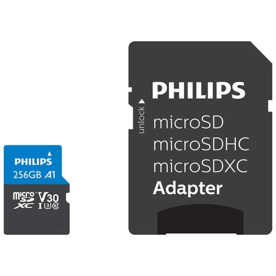 Philips FM25MP65B/00 mémoire flash 256 Go MicroSDXC UHS-I Classe 3