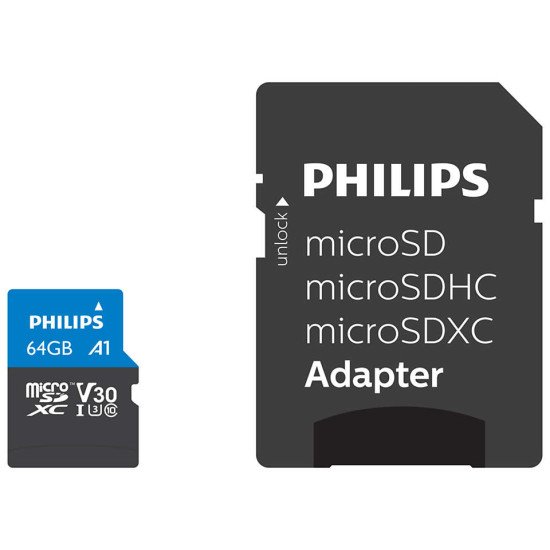 Philips FM64MP65B 64 Go MicroSDXC UHS-I Classe 10