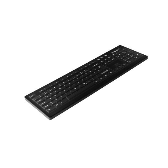 Active Key AK-C8100 clavier RF sans fil QWERTZ Allemand Noir