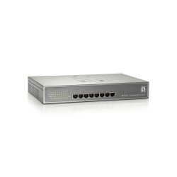 LevelOne GEP-0821 commutateur réseau Gigabit Ethernet (10/100/1000) Connexion Ethernet POE Gris