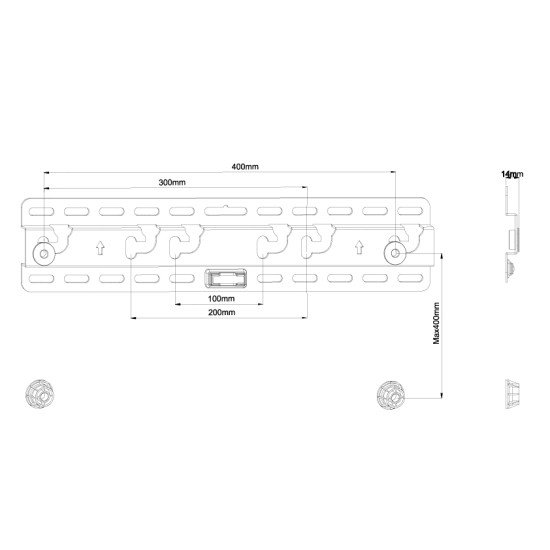 Newstar LED-W040 support mural tv Newstar LED-W040 support mural tv
