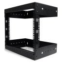 StarTech.com Rack à Cadre Ouvert Noir 8 U - Rack Fixation Murale - Profondeur Réglable StarTech.com Rack à Cadre Ouvert Noir 8 U - Rack Fixation Murale - Profondeur Réglable