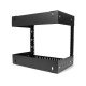 StarTech.com Rack à Cadre Ouvert Noir 8 U - Rack Fixation Murale - Profondeur Réglable