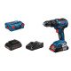 Bosch GSB 18V-55 PROFESSIONAL 1800 tr/min Sans clé 1,1 kg Noir, Bleu, Rouge