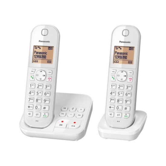 Panasonic KX-TGC422 Téléphone DECT Identification de l'appelant Blanc