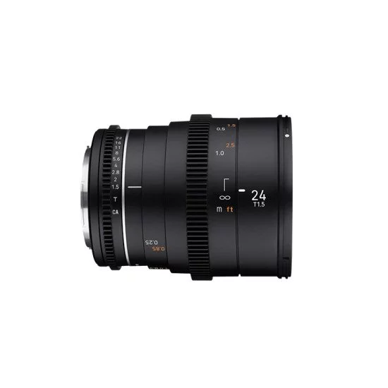 Samyang VDSLR 24mm T1.5 MK2 MILC Objectif de cinéma Noir Samyang VDSLR 24mm T1.5 MK2 MILC Objectif de cinéma Noir