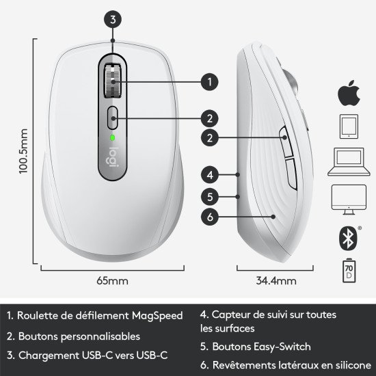 Logitech MX Anywhere 3 pour Mac Compact