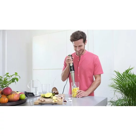 Braun MultiQuick 9 MQ 9187XLI 0,6 L Mélangeur par immersion 1200 W Noir, Acier inoxydable Braun MultiQuick 9 MQ 9187XLI 0,6 L Mélangeur par immersion 1200 W Noir, Acier inoxydable
