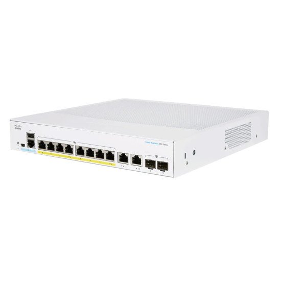 Cisco CBS250-8FP-E-2G-EU commutateur réseau Géré L2/L3 Gigabit Ethernet (10/100/1000) Argent Cisco CBS250-8FP-E-2G-EU commutateur réseau Géré L2/L3 Gigabit Ethernet (10/100/1000) Argent